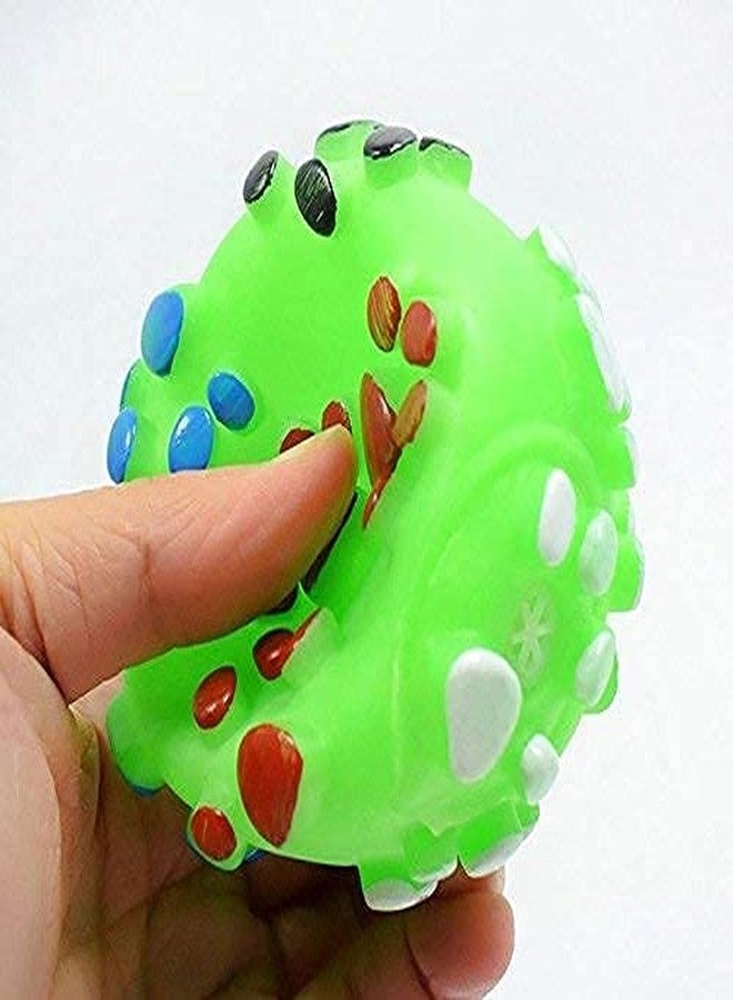 Pet Guard Pet Dog Paw Print Ball Toy Sound Squeaky Squeaker Dog Cat Chew Interactive Ball Squeak Playing Toy (Red) - Image 2