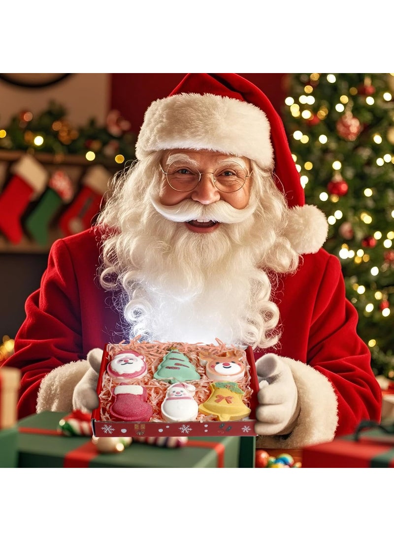 WARMLIFE Christmas Bath Bombs Handmade Bath Bomb Gift Set Perfect as Stocking Stuffers for Kids and Christmas Gifts for Women 
