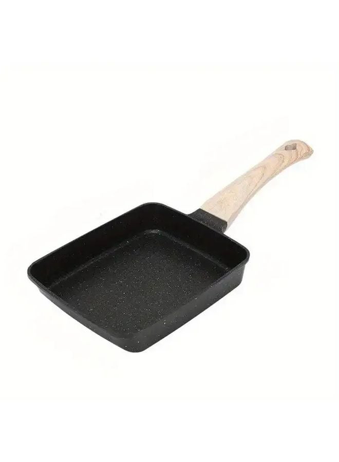 مقلاة بلاك ديب الاصطناعية من اليشم غير اللاصقة سهلة التنظيف خفيفة الوزن ومضغوطة لطهي التاماغوياكي والنزهات الخارجية - Image 1