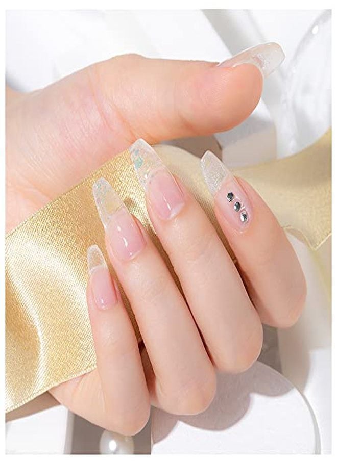 Rosalind Rylic Poly Extension Gel Rosalind 2 Pcs 60Ml Poly Nail Gel Kit Nail Builder For Clear Nail Art Decoration Nail Thickening Poly Nail Gel Tube Easy To Diy Use Need Uv Lamp  - Image 3