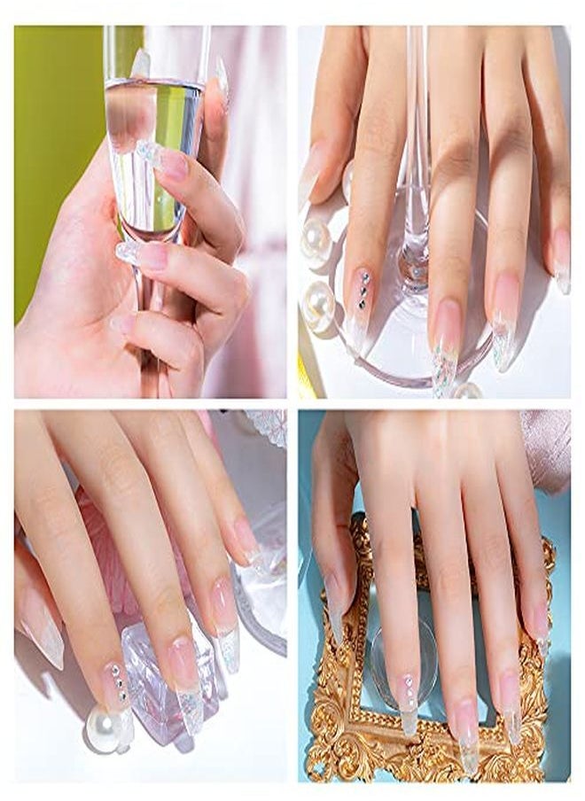 Rosalind Rylic Poly Extension Gel Rosalind 2 Pcs 60Ml Poly Nail Gel Kit Nail Builder For Clear Nail Art Decoration Nail Thickening Poly Nail Gel Tube Easy To Diy Use Need Uv Lamp  - Image 2