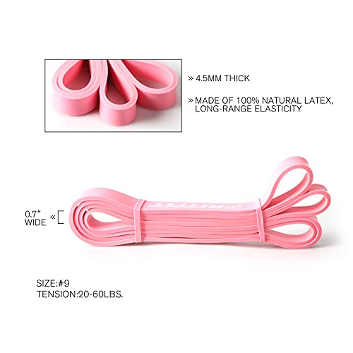 RitFit Pull Up Assist Band - Premium Resistance Band for Pull Up Assistance, Resistance Training, Body Stretching, Powerlifting, Mobility Training (#9 Pink) - Image 2