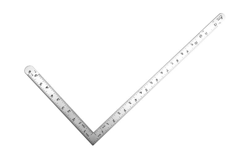 Shinwa 87398 12" x 6" Stainless Steel Squares Imperial Graduations in 1/16ths and 1/32nds - Image 4