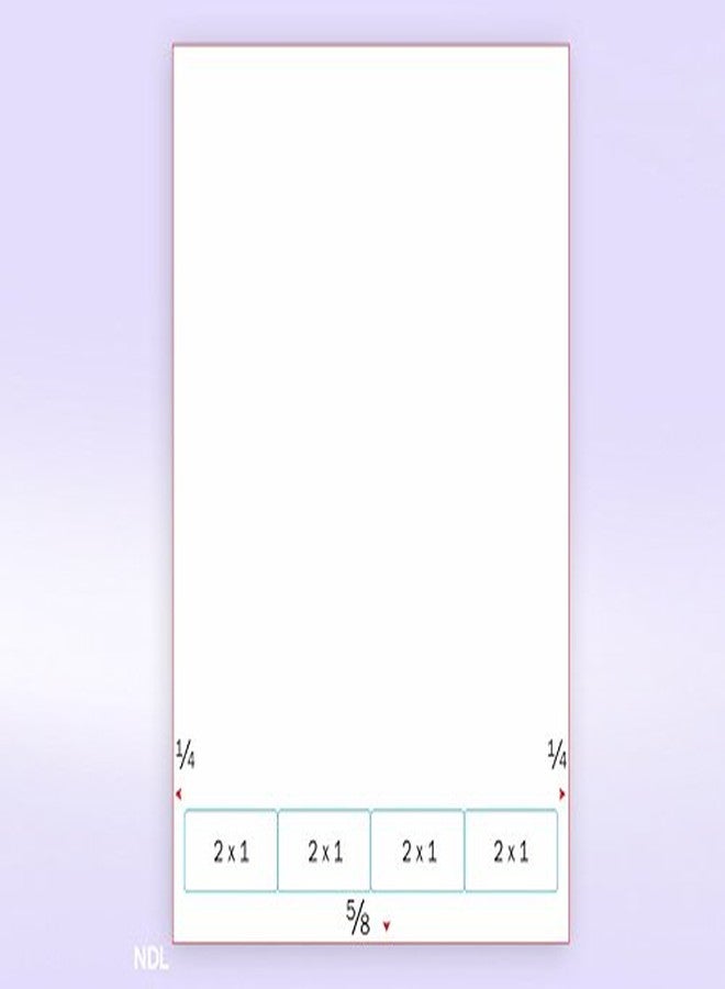 NextDayLabels - Integrated Laser Form with Label Combination (4 Labels 2x1 Each on Bottom/Pack of 250 Sheets) - Image 2