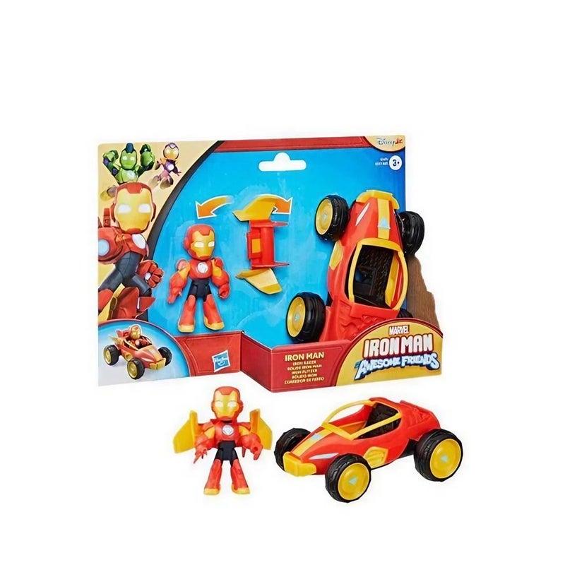 Marvel Iron Man and His Awesome Friends Iron Man Iron Racer Playset (10 cm) - Image 2