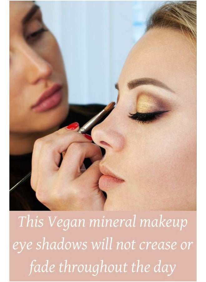 آيجلس ديرما ظلال عيون نباتية مخبوزة من مجموعة Ageless Derma Creamy Mineral Makeup Duo (رمادي فاتح - بيج كريستالي)  - Image 3