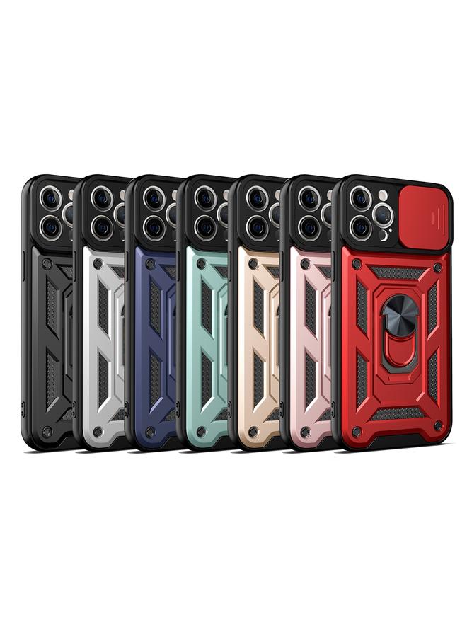 اس-توب جراب لهاتف iPhone 13 Pro Max بتصميم غطاء كاميرا منزلق بفتحة دقيقة من مادة TPU+PC الواقية - Image 2