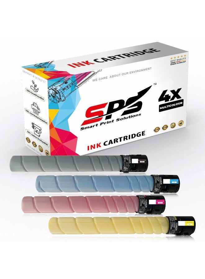 Smart Print Solutions خراطيش حبر متوافقة مع SPS لكونيكا مينولتا - TN-216 | 4x متعددة الألوان | إنتاجية تصل إلى 27,000 صفحة - Image 1