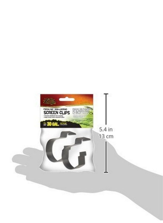 Zilla (4 Pack) Reptile Terrarium Covers Non-Locking Screen Clips, 30G+ - Image 2