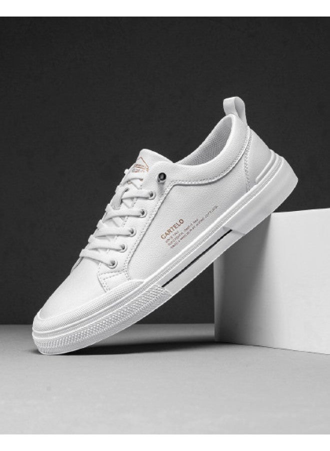 CARTELO Hot Item【ultra-thin & Skin-friendly】men's Casual Sneakers, Breathable Canvas Shoes, Versatile Leisure Sports Shoes, White Sneakers For Men - Image 1