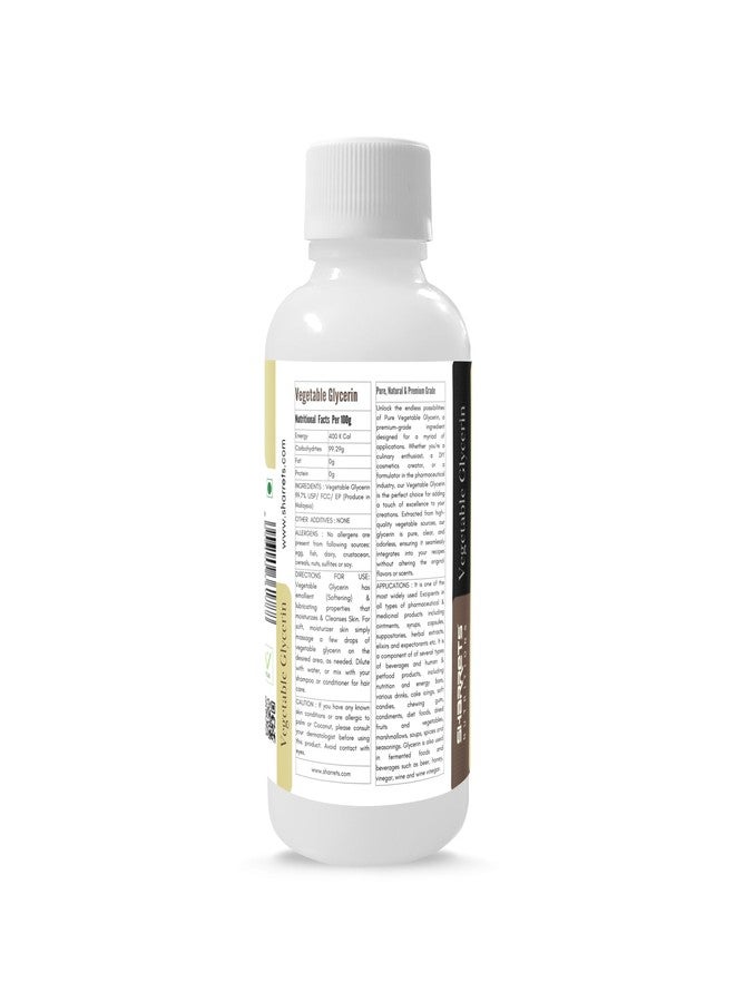 Sharrets Pure Vegetable Glycerin 170g, Edible USP Food Grade & Vegan, Liquid - Image 2