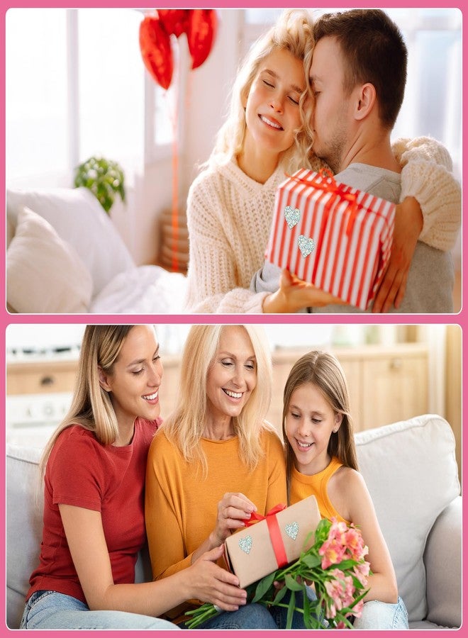 ملصقات قلوب ثلاثية الأبعاد فضية لامعة، مقاس 1 بوصة، ملصقات صغيرة لمكافآت الأطفال، ذاتية اللصق وقابلة للإزالة، مصنوعة من الفينيل المقاوم للماء، مناسبة لجداول السلوك، ومخططات الطلاب، ولوازم المعلمين والمدارس، 350 قطعة - Image 4