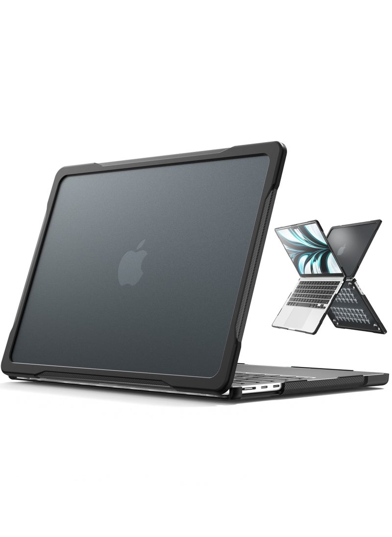Rock Pow - MacBook Pro 14.2/14 Inch Case 2023/2021 Release A2779 / A2442 with M2 M1 Pro/Max Chip Heavy Duty Hard Shell Dual Layer Protective Cover with Fold Kickstand for MacBook Pro - Image 1