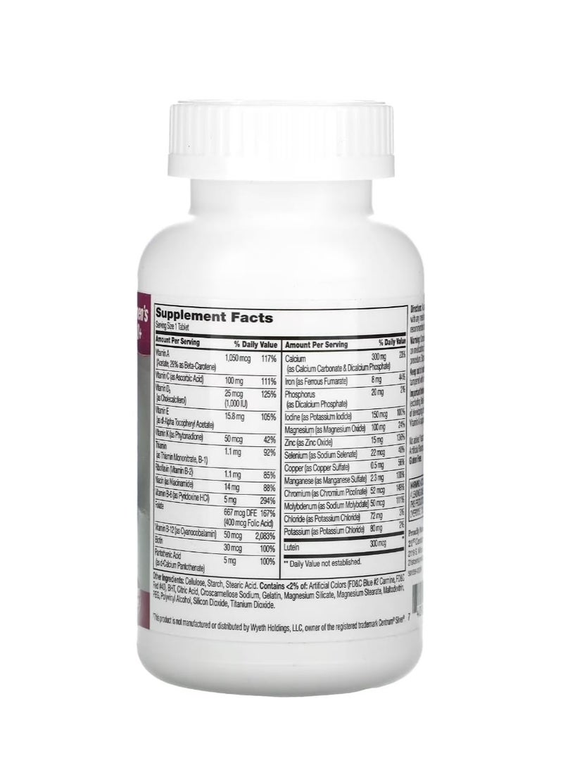 21st Century Sentry Senior Multivitamin & Multimineral Supplement Women 50+ 100 Tablets - Image 2