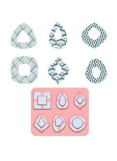 Gleway Gleway Polymer Clay Cutters Set, 6 PCS Clay Earring Cutters for Polymer Clay Jewelry Supplies, Basic Polymer Clay Earrings Cutters Tools Boho Earring Cutters for Polymer Clay  - Image 1