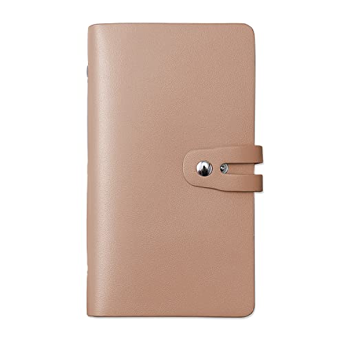 Romozi RFID Credit Card Holder, Leather Business Card Organizer with 96 Card Slots, Credit Card Case for Managing Your Different Cards and Important Documents to Prevent Loss or Damage (Khaki) - Image 1