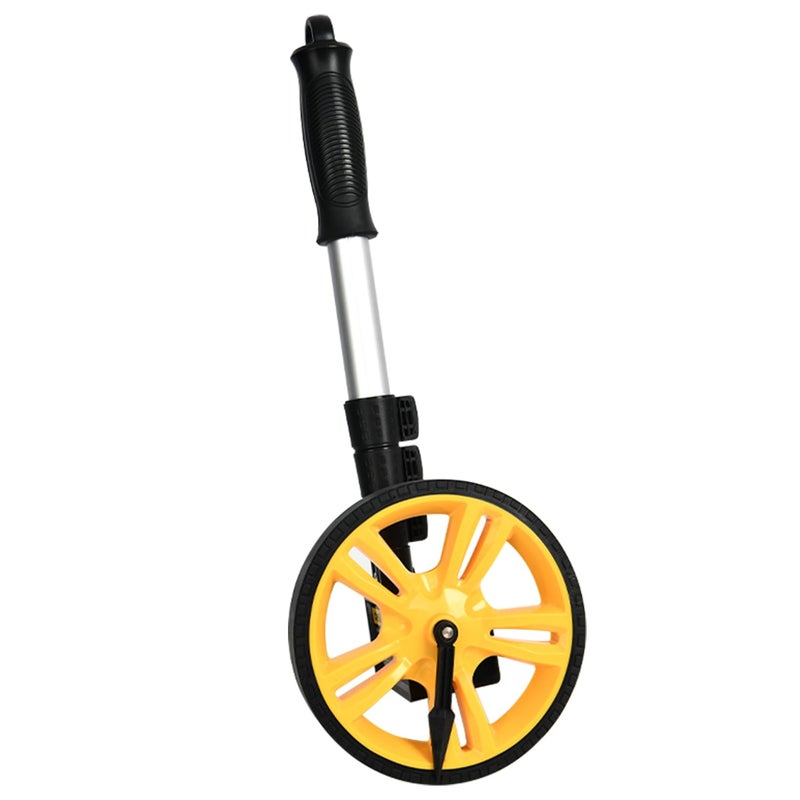 Deli DL330060 150mm Mechanical Distance Measuring Wheel Mechanical Non Slip Wheels High Traction ABS Tire and 2 Stage Aluminum Soft Grip Handle For Surveyor Builders Workers (1Pc) - Image 1