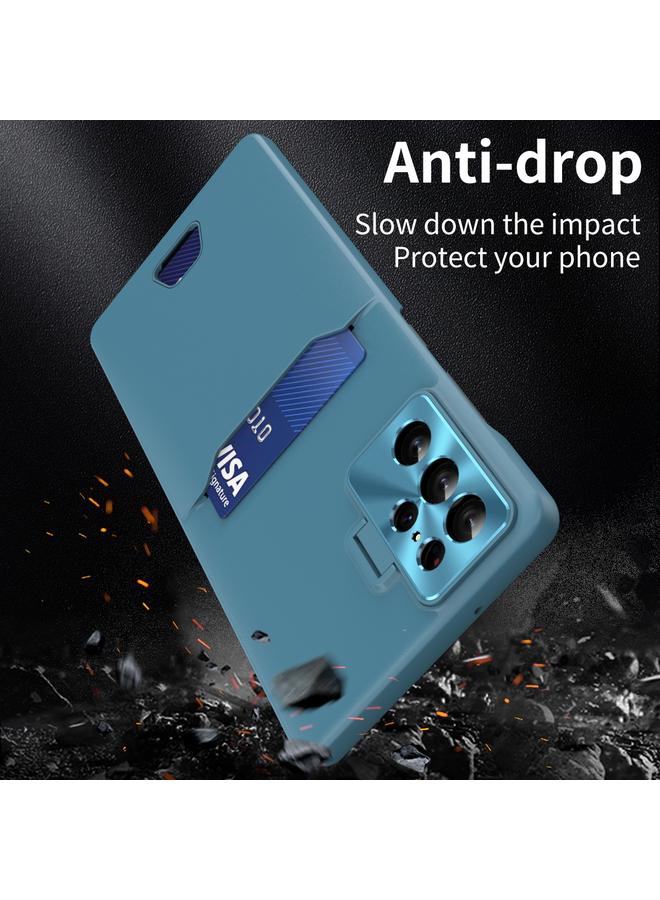 S-TOP Case For Samsung Galaxy S22 Ultra 5G Pure Color Invisible Lens Holder Phone Case - Image 3