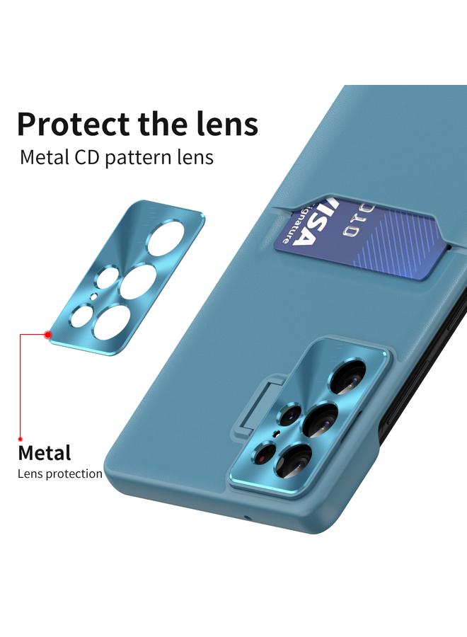 S-TOP Case For Samsung Galaxy S22 Ultra 5G Pure Color Invisible Lens Holder Phone Case - Image 4