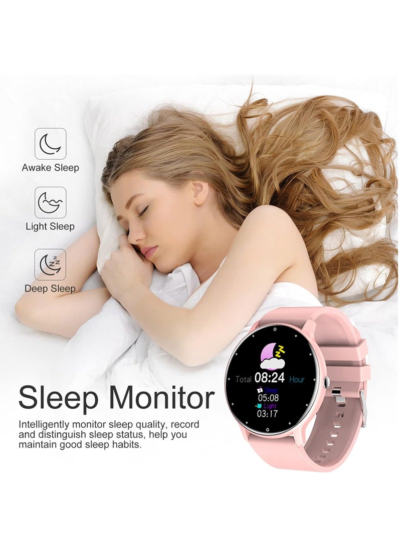 Generic ZL02D Smart Watch, 1.28 Inch Touch Screen Fitness Tracker with Message Reminder, Blood Oxygen, Heart Rate Monitor, Sleep Analysis, Sports Modes for Android iOS  - Image 4