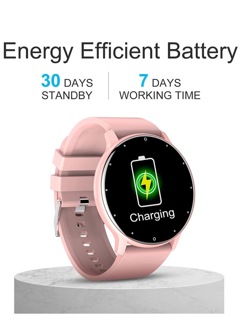 ZL02D Smart Watch, 1.28 Inch Touch Screen Fitness Tracker with Message Reminder, Blood Oxygen, Heart Rate Monitor, Sleep Analysis, Sports Modes for Android iOS