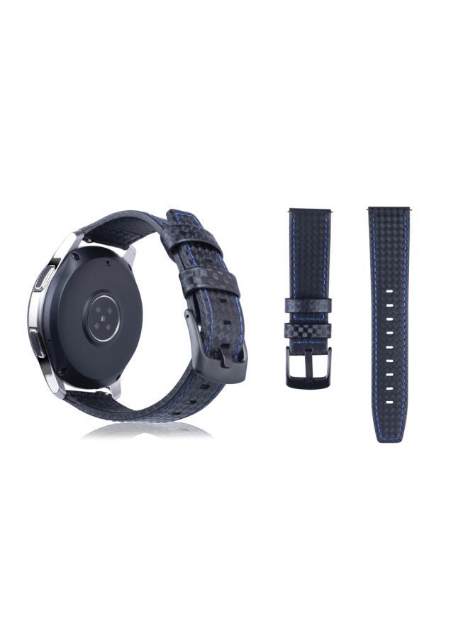NIBEMINENT Replacement Band For Samsung Gear S3 22mm Blue/Black/Grey  - Image 2