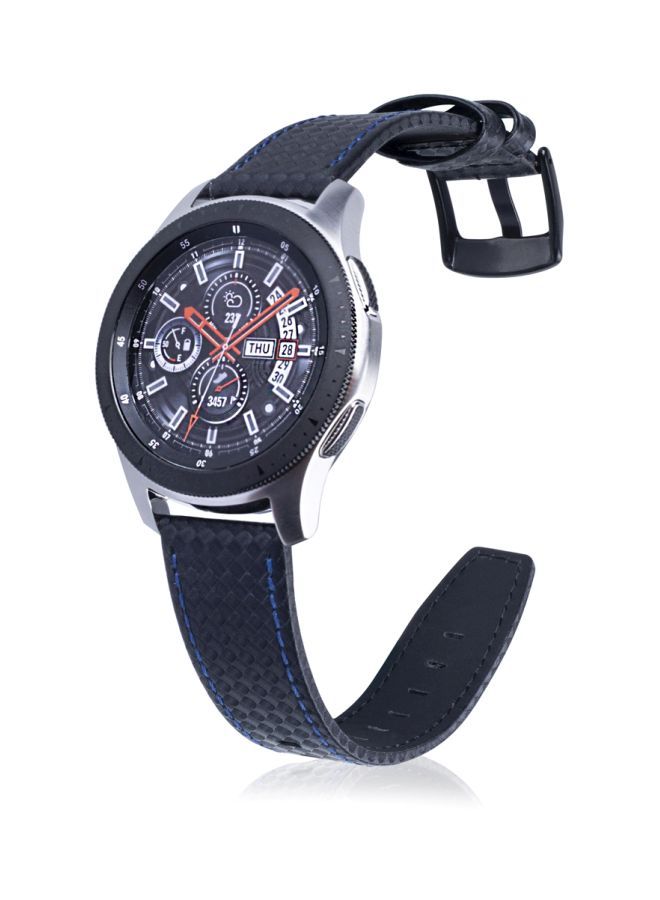 NIBEMINENT Replacement Band For Samsung Gear S3 22mm Blue/Black/Grey  - Image 4