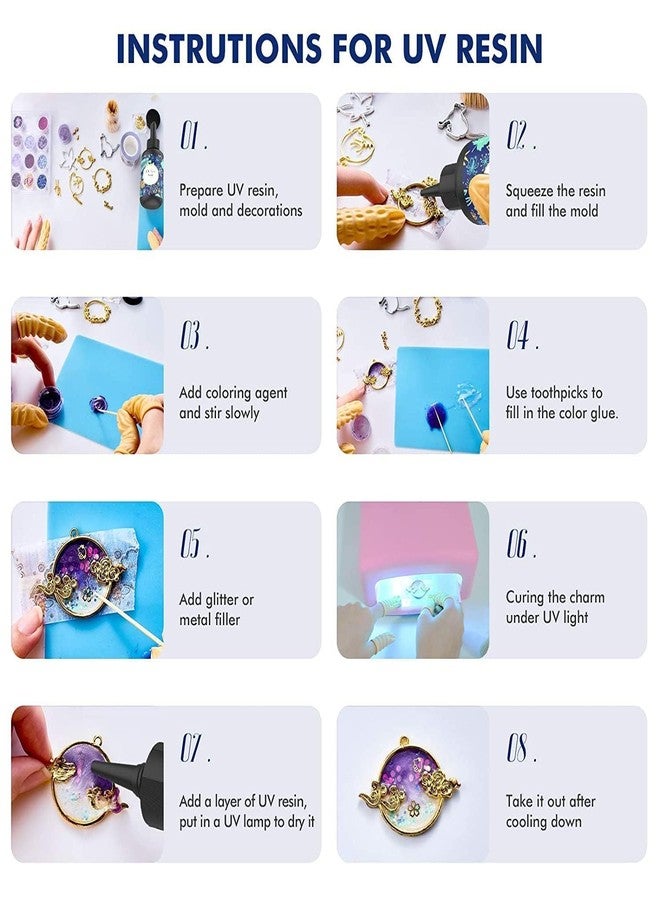Artnery UV Resin Hard with 50g Pointed Nozzle for Easy Release for Jewelry Making and DIY Resin Art - Image 5
