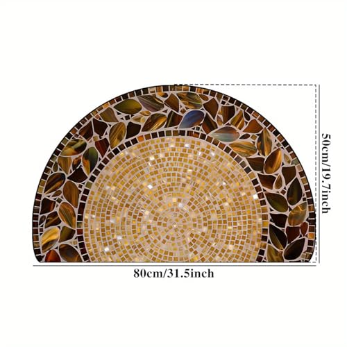 SHOPVILLA Welcome Door Mat/Floor Mats | Super Anti Skid Super Absorbent Carpet Mats | Rugs for Home Kitchen Office | Polyester Door Mats for Home/Bathroom/Bedroom/Kitchen 80x50cm (Leaf) - Image 3