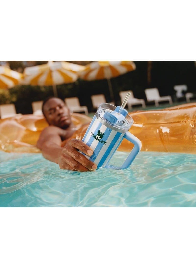 Stanley Cabana Gloss Quencher 40 oz Travel Tumbler | FlowState 3-Position Lid | Insulated Stainless Steel Cup | BPA-Free | Reusable Straw | Comfort-Grip Handle | Car Cup Holder Compatible | Keeps Drinks Hot or Cold for Hours | Durable & Eco-Friendly - Image 4