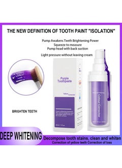 VEZE Purple Toothpaste,Teeth Whitening&Utilizing Color Wheel Purple is Directly Opposite Yellow on The Color Wheel so That it Breaks Down The Pigmentation on The Surface of The Teeth.TeethWhitening  - Image 5