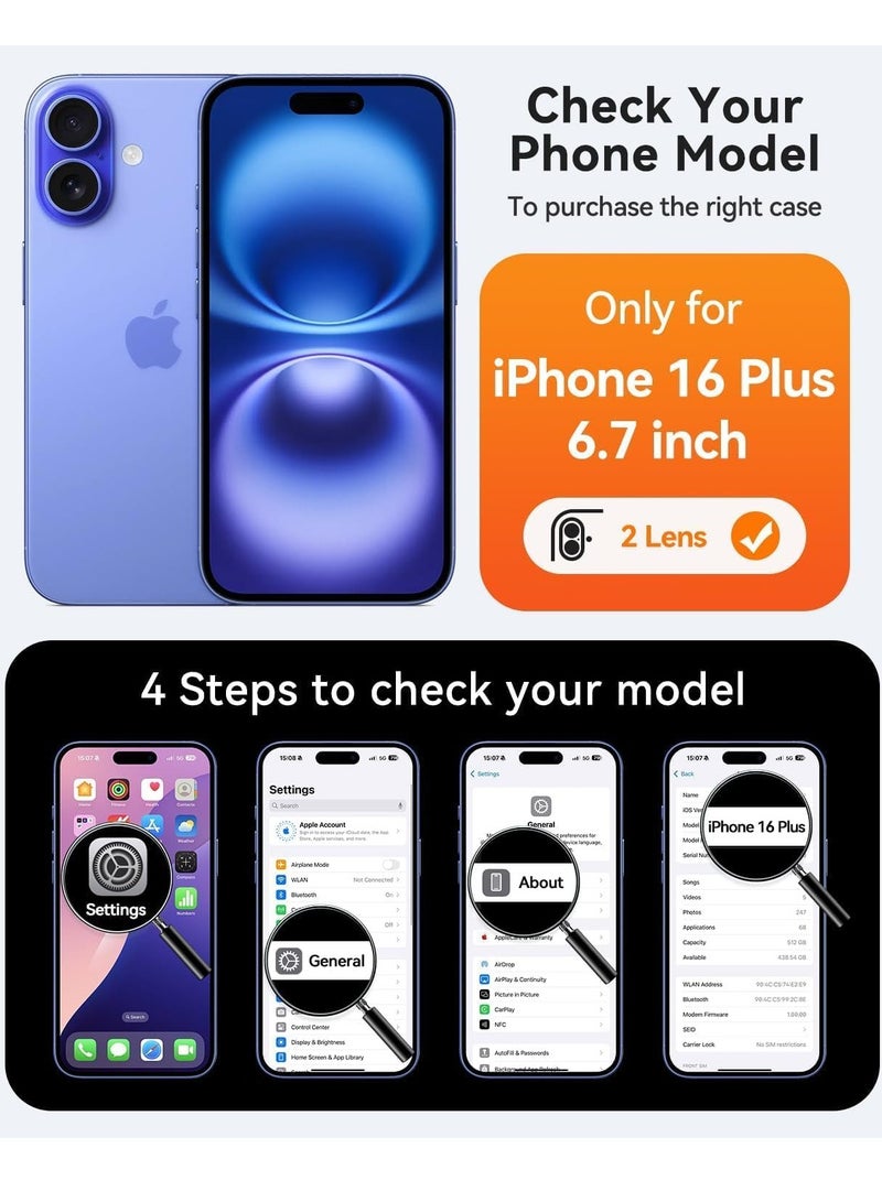 ELTRAZONE Case Compatible with iPhone 16 Plus – Liquid Soft Silicone Shockproof Cover with Microfiber Lining – Full Body Protection & Camera Guard – 6.7-inch (Navy Blue, iP 16 Plus) - Image 2