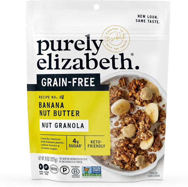 Purely Elizabeth Grain-Free Banana Nut Butter Granola - Image 1