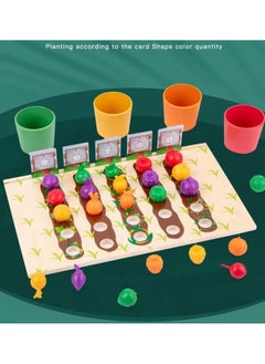 Cordova Learning Resources Veggie Farm Sorting wooden Mathematics Early Education Toys  - Image 1