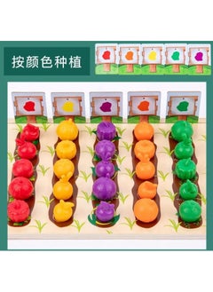 Cordova Learning Resources Veggie Farm Sorting wooden Mathematics Early Education Toys  - Image 4