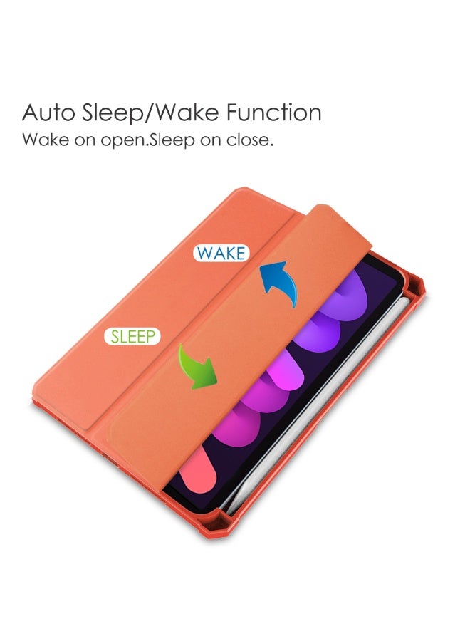 general iPad Mini 7 Case with Pencil Holder (2024), iPad 8.3 inch Clear Shell Cover with Translucent Back Corner, Bumper Protector Case, Auto Wake/Sleep - Image 3