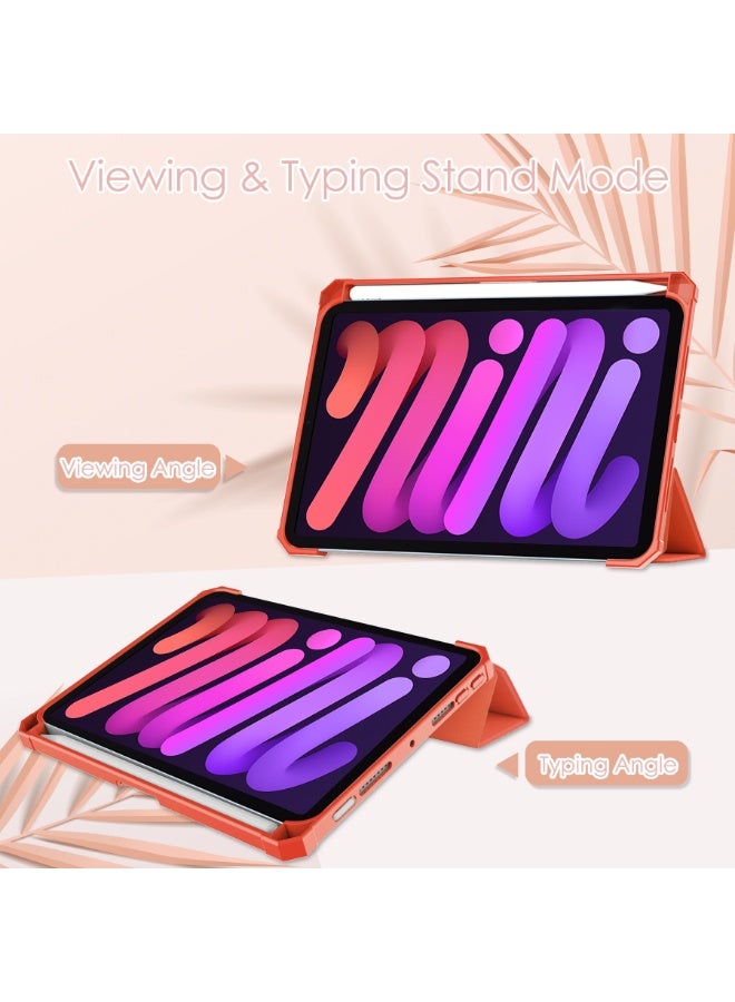 general iPad Mini 7 Case with Pencil Holder (2024), iPad 8.3 inch Clear Shell Cover with Translucent Back Corner, Bumper Protector Case, Auto Wake/Sleep - Image 2