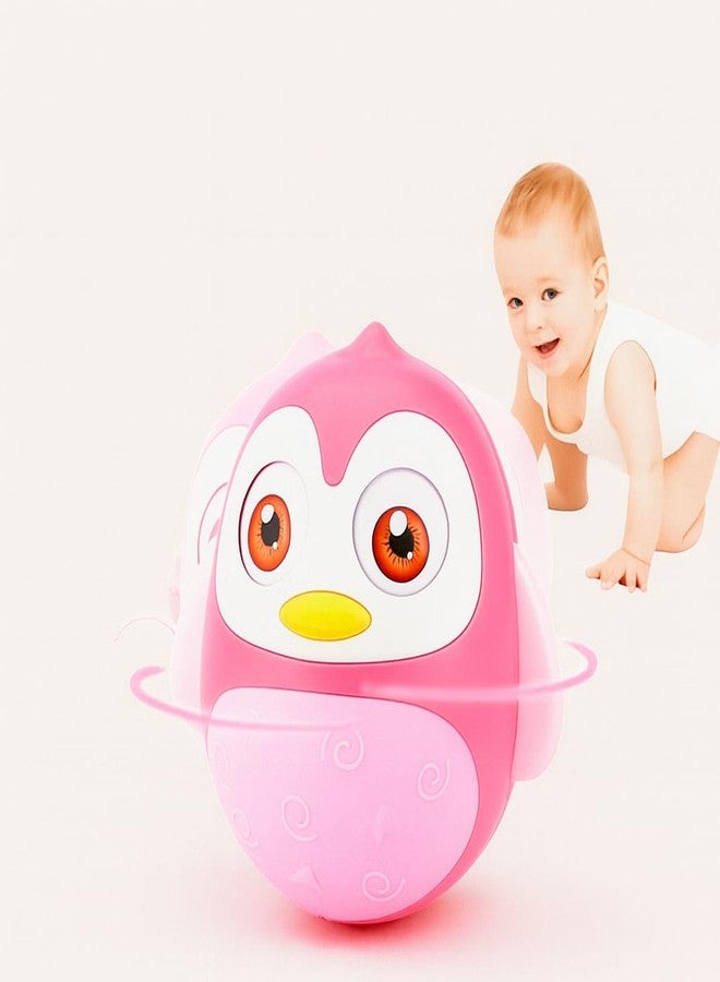 SMARTEZO Baby Toy ROLLYPOLLY Penguin Tumbler Toy for 6 Month and Above with Automatic Blinking Eyes and Sound, Best Gift for Toddlers - Image 1
