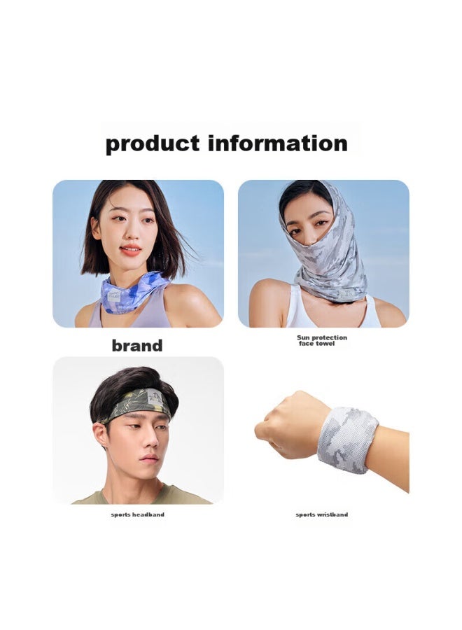 Pelliot Cycling Versatile Magic Headband, Multifunctional Sun Protection Breathable Running Sports Faceband 16323204, Pure Sky Blue, One Size Fits All - Image 4