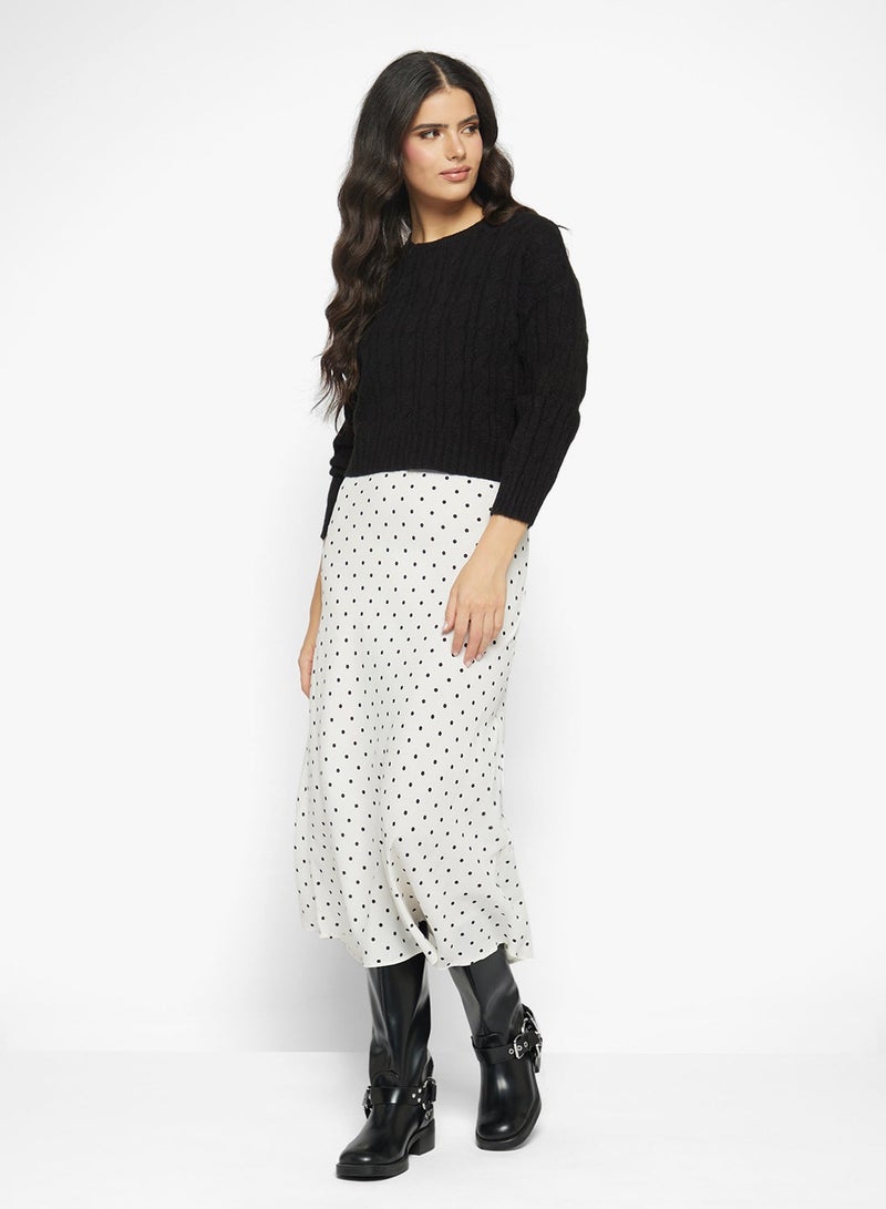 Ginger Chunky Cable Knit Sweater - Image 4