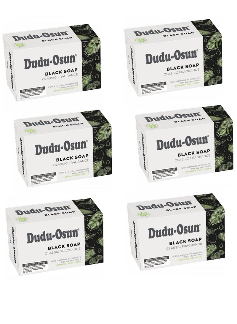 دودو أوسن صابون أسود برائحة كلاسيكية 150 جرام  -6 حبه - Image 1