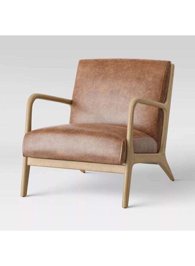 Al Home Camel Leather Chair By Alhome 