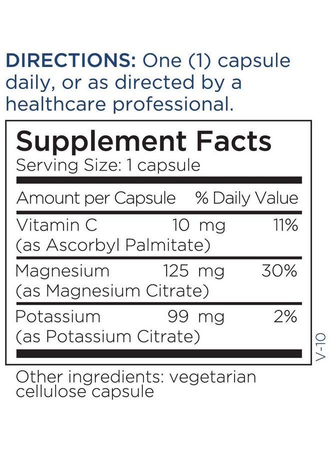Metabolic Maintenance Potassium Magnesium Citrate Highly Bioavailable Mineral Supplements Supports Cardiovascular Nerve + Bone Health No Fillers (250 Capsules) - Image 5