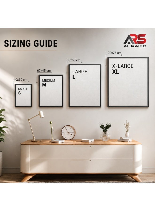 ARS Framed Abstract Horse Canvas, Black Horse Wall Art, Modern Animal Canvas Painting with Black Frame, Ready to Hang Wall Decor for Living Room, Bedroom & Office - Image 5