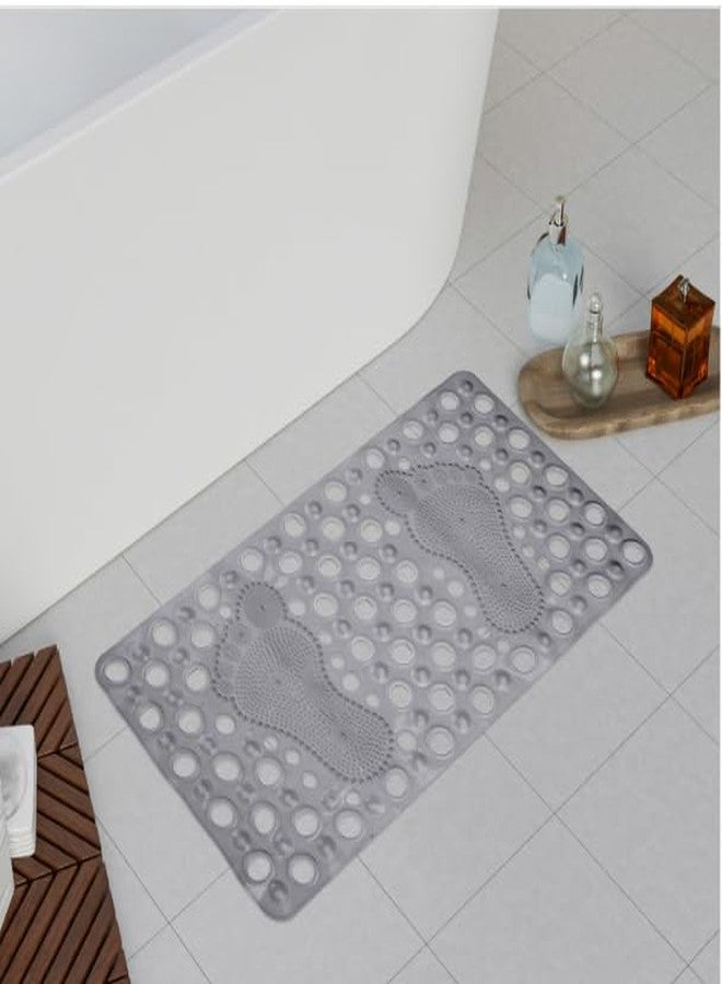 MVM Enterprise Premium PVC Silicone Shower Bath Mat Anti Slip Bathtub Bathroom Met with Suction Cup Drain Hole Anti Skid Non-Slippery Rubber Floormat for Toilet Kitchen - Image 5