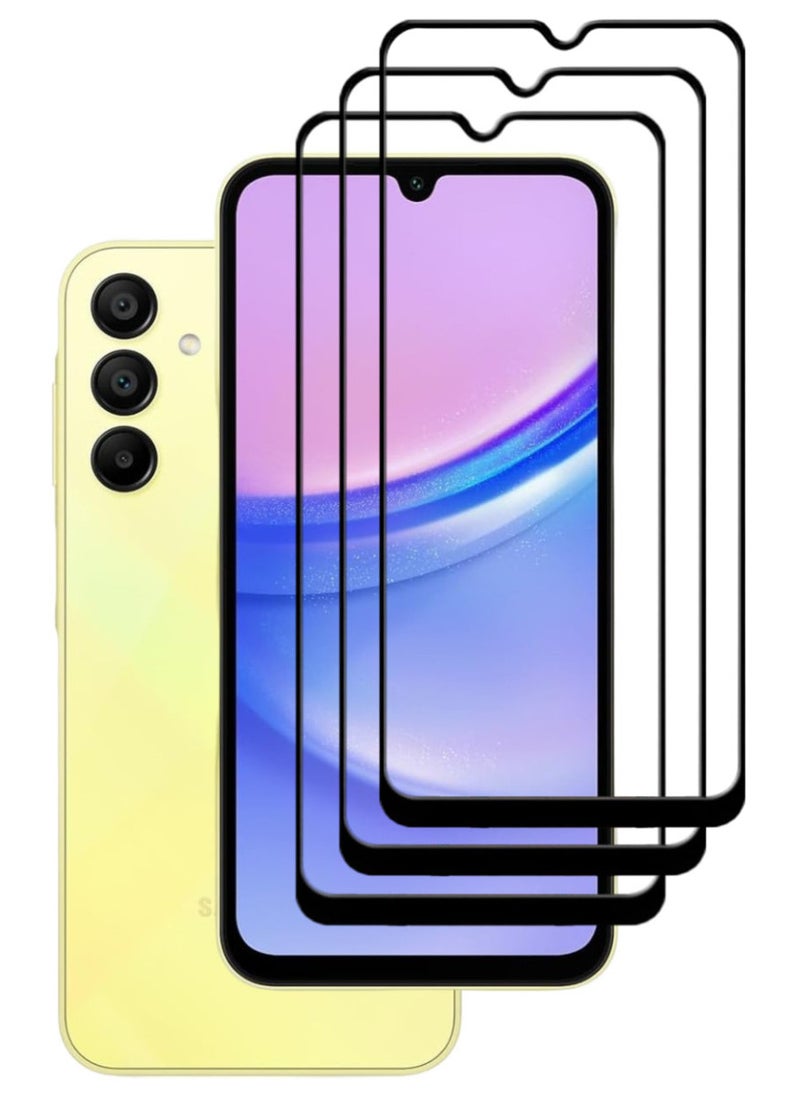 ACLIX 3 Pieces Antistatic ESD Dustproof Premium Quality High Definition Tempered Glass Screen Protector Designed For Samsung Galaxy A15 - Image 1