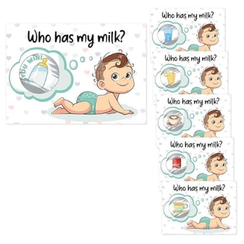 Craftmind Who has My Milk Baby Shower Scratch Off Game | 24 Cards - 2 Winner | Baby Shower Games | Who has My Milk - Image 1