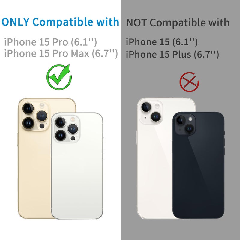 Dengduoduo ã€3 Packã€‘Dengduoduo Tempered Glass Camera Lens Protector for iPhone 15 Pro 6.1" & iPhone 15 Pro Max 6.7", Ultra HD, 9H Hardness, Anti-Scratch, Case Friendly, Easy to Install [No Affect on Night Shots] - Image 2