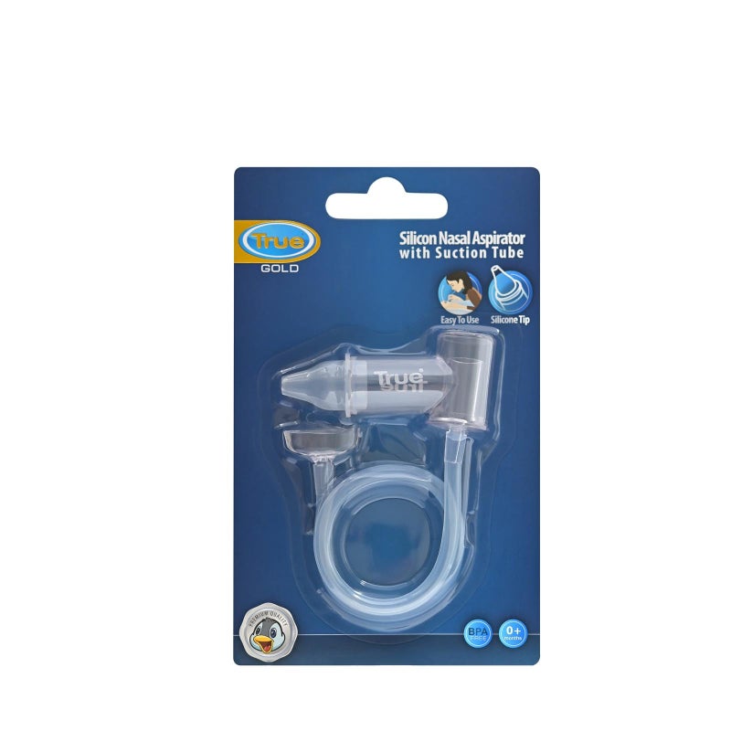 True Terpenes True Gold Silicon Nasal Aspirator with Suction Tube - Image 1