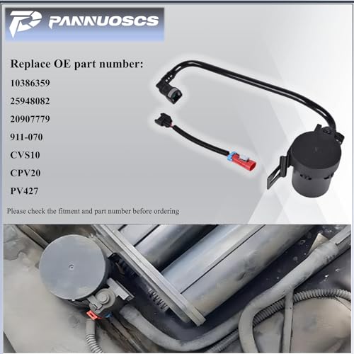 PANNUOSCS Vapor Canister Vent Solenoid 911-070 Compatible with 2004-2012 Chevy Colorado GMC Canyon H3 H3T Purge Valve Replace 20907779 10386359 25948082 CVS10 - Image 5